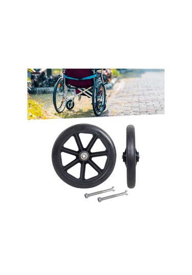 Suntek 2x Ön Tekerlek 8 Inç Tekerlekli Sandalyeler Için Siyah