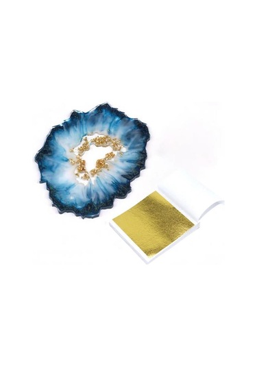 Varak Kaplama Yaprak Metalik Folyo 9x9cm 10lu Paket 14 Light Fragrant Silver R5799f-14 Karışık