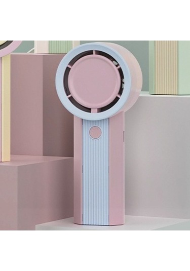 Yingfu Dayanıklı Mini Fan, Kısa Kablosuz Pembe Fan, Taşınabilir Hafif