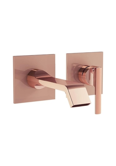VitrA A4278229 Suit Sıva Üstü Grubu Ankastre Lavabo Bataryası Soft Bakır