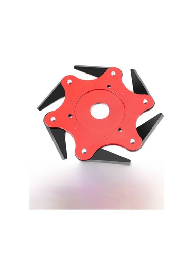 Xiyyadms Yeni Nesil Mangan Çelik 6 Yaprak Bıçaklı Çim Biçme Aleti Uyumlu Disk, Verimli Kesim Ve Kolay Kurulum, 2 Adet Bıçak + 5 Parça Sabit Set Dahil