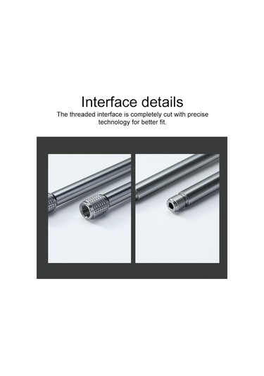 Neevoyu Kamp Ocağı Uzatma Çubuğu - 3 Adet Alüminyum Kaymaz Ayaklık Gümüş