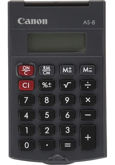 Canon AS-8 Cep Tipi 8 Hane Hesap Makinesi