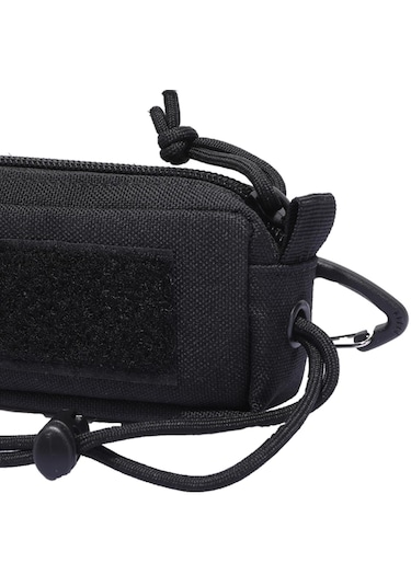 Suntek Bel Çantası Paketi Çok Fonksiyonlu 1000d Siyah-13x6x4cm Siyah