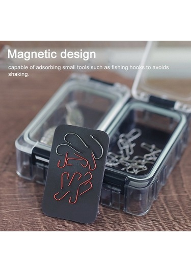 Novahub 6 Adet Dış Mekan Balık Avı Yem Kutusu Seti Işıldayan Parçalanabilir Balık Yemi Kutusu Mıknatıslı Su Geçirmez Balık Avı Aksesuarı Saklama Kutusu Balık İğnesi Kutusu
