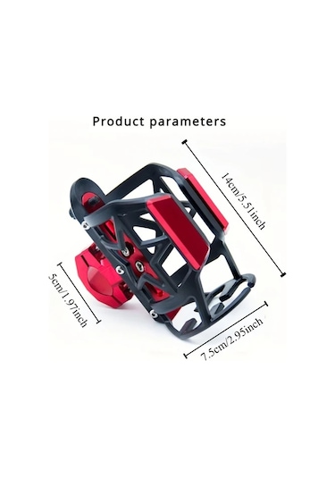 Chuangyinshop Golden Alüminyum Alaşım Evrensel İçecek Tutucu - Elektrikli Scooter Motosiklet Bisiklet İçin Altın