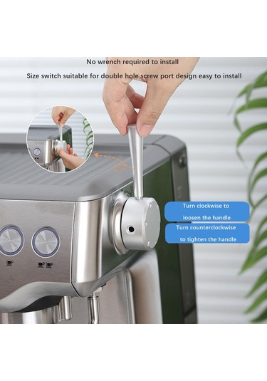 Homyl Kahve Makinesi Buhar Kolu Anahtarı Düğmesi Için Yedek Düğme Gümüş