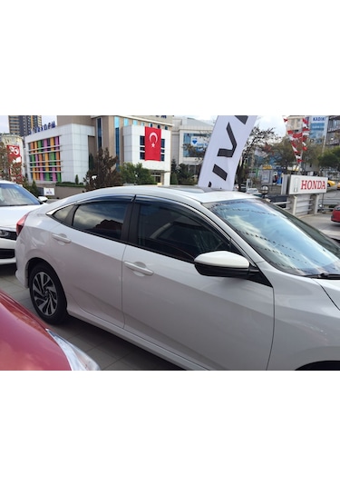 Honda Civic Fc5 Cam Rüzgarlığı Kromlu 2016-2017-2018-2019