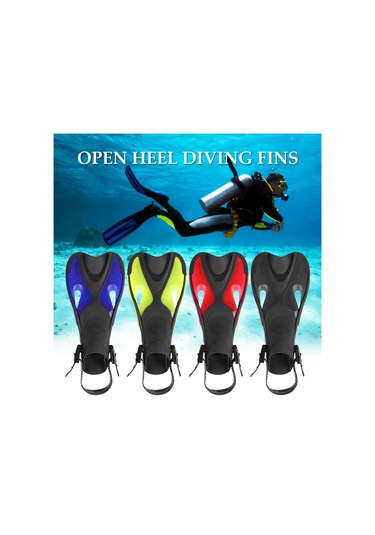 Neevoyu Çocuklar İçin Mavi Su Altı Yüzükleri - Ayarlanabilir Kayışlı, Suyu Boşaltan Delikli, Esnek Tpr Malzeme S/m Numara Mavi