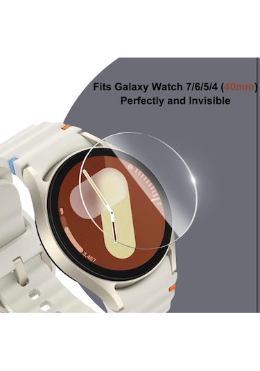 Samsung Galaxy Uyumlu Watch 40mm Ekran Koruyucu Saat Cam Nano Tam Kaplar
