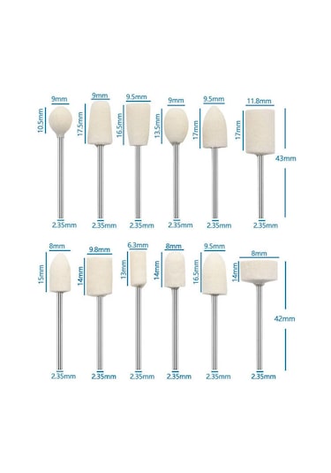 Pimli Parlatma Cila Polisaj Keçe Seti 12 Parça