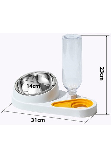 Cbtx Kedi Ve Köpek Mama Ve Suluk Pet Yeme Seti Kombinasyon Kasesi Mor