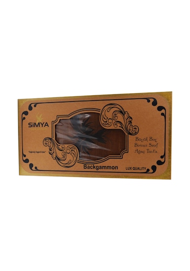 Simya Figür Tavla Anka Kuşu (Ceviz Kaplama)