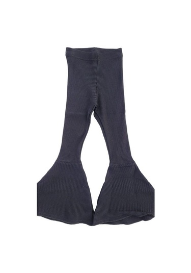 Kız Çocuk Kaşkorse İspanyol Paça Tayt Pantolon-11748 SiYAH