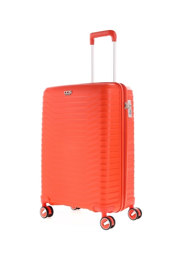 Ultra Dayanıklı 3'lü Set Valiz & Bavul Turuncu-1396 Turuncu