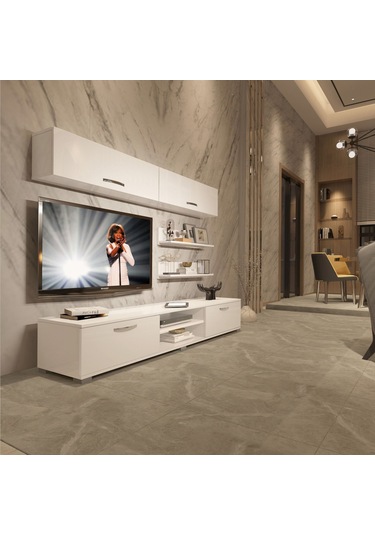 Decoraktiv Eko 5 Mdf Dvd Tv Ünitesi Tv Sehpası Beyaz