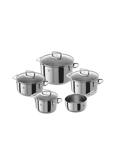 Zwıllıng 650600000 Quadro 5 Prc Celık Tencere Setı Gri