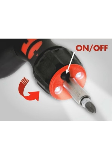 Würth Tabanca Tipi Cırcır Magazinli Tornavida Seti 37 Parça Led Işıklı Ergonomik Tasarım