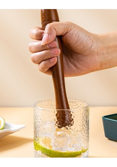 Wondernest Ve Suyu Seti, Preslenmiş Meyve Liken Kokteyl Bambu Ahşap 2'li Set