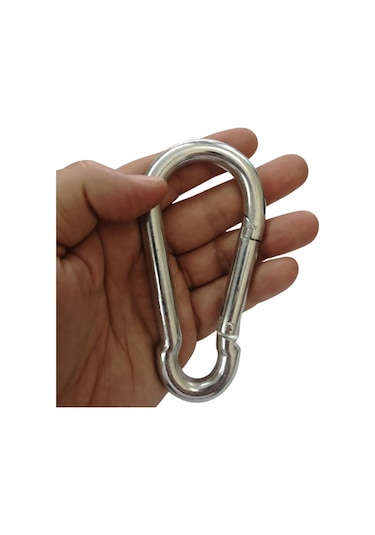 Galvanizli Karabina, 11 Mm, Askı, Çengel, Kanca, Anahtarlık