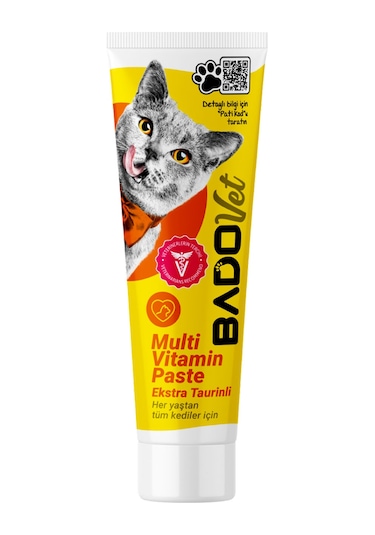 Bado Kedi Besin Takviyesi Multivitamin Paste Tüp 100gr