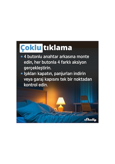Shelly İ4 Gen3 Akıllı 4 Kanallı Sahne Kontrol Rölesi