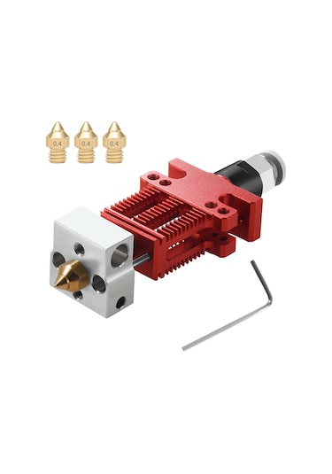 Dofolink 3d Yazıcı Ek Parçası: Cr-6 Se Ekstruder Hotend Seti Ekstruder + 3 Adet 0.4mm Tts Uç + İç İkiz Açılı Anahtar