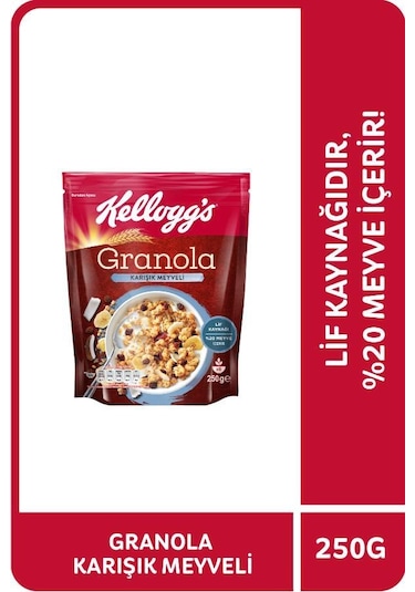 Kellogg's Karışık Meyveli Granola 250 G