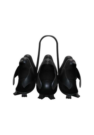 Ulzyvf Sevimli Penguen Şekilli Mutfak Yumurta Haşlama Ve Saklama Kabı - Abs Siyah Siyah