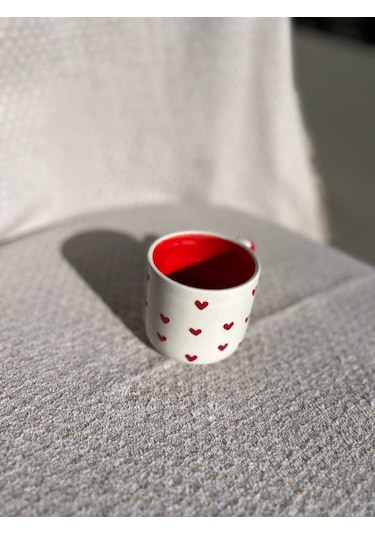 El Yapımı Seramik Kupa, Mug, Türk Kahvesi Bardağı