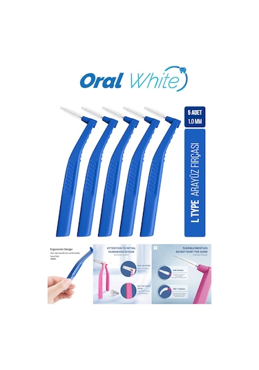 Oral White Arayüz Fırçası Mavi 1.0 Mm Cleaning Pro 5 Adet