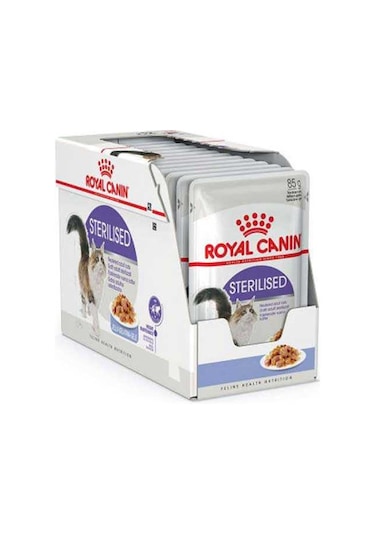Royal Canin Sterilised Jelly Pouch Kısırlaştırılmış Yetişkin Kedi Yaş Maması 12 x 85 G
