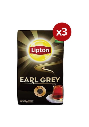 Lipton Earl Grey Dökme Çay 3 x 1 KG
