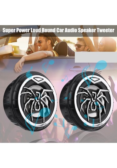 Geeroyoo 150w Spider Desenli Araba Yüksek Ses Hoparlörü - 12v Dc, 91db Hassasiyet, Açık Ve Net Ses Çıktısı