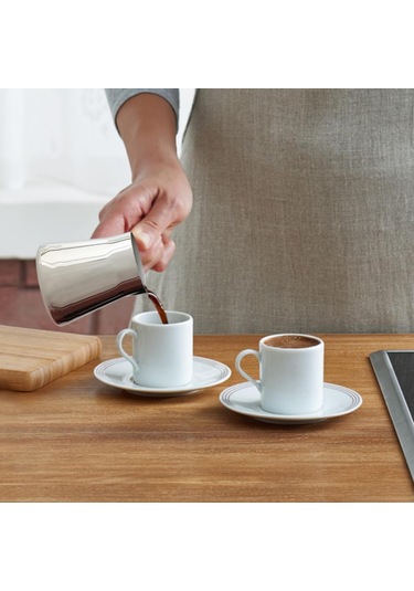 Serenk Definition Standlı 4  Parça Çelik Cezve Seti