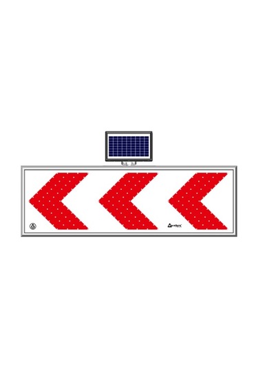 SOLAR LED'Lİ YOL BAKIM LEVHASI(50x150cm)