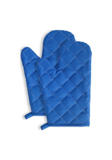 Yanmaz Ve Isıya Dayanıklı Fırın Eldiveni 2 Eldiven Mavi