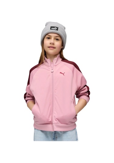 Puma T7 Pembe Genç Spor Ceket 7 16 Yaş 62989865 Pembe