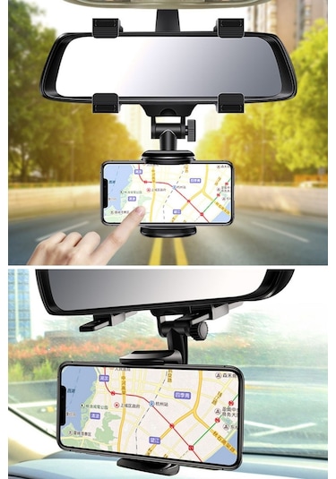 Buffer Araç İçi Dikiz Aynaya Takılan Telefon Tutucu