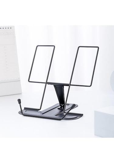 Homyl Taşınabilir Yemek Kitabı Tutucu Organizatör Kitapları Siyah