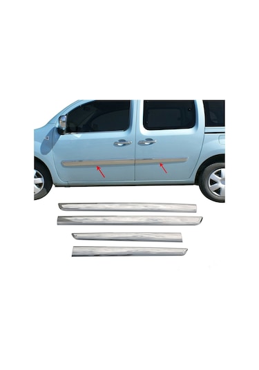 Znz Otomotiv Renault Kangoo Krom Yan Kapı Çıtası Paslanmaz Çelik 2008-2011 Arası