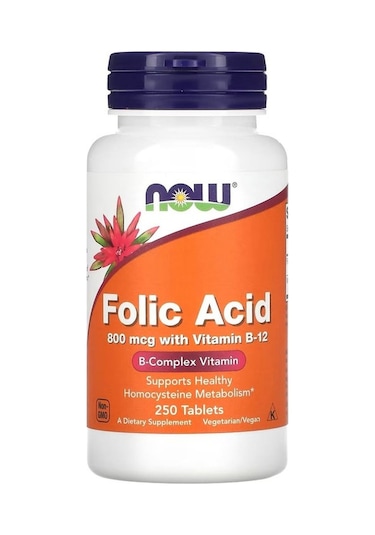 Now Foods, Folic Acid, 800 Mcg, 250 Tablet