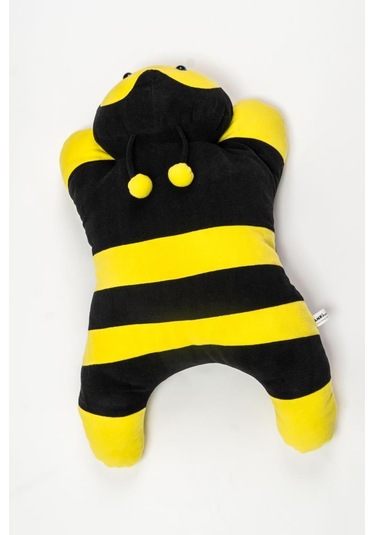 Sevimli Ve Yumuşak Arı Minder Sarı - Siyah
