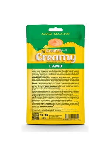 Delibon Creamy Ödül Maması Kuzulu 15gr 5li Paket