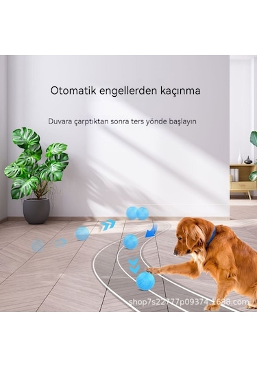 Ikkb Yeni Evcil Köpek Isırmaya Dayanıklı Uzaktan Kumandalı Akıllı Top Yeşil