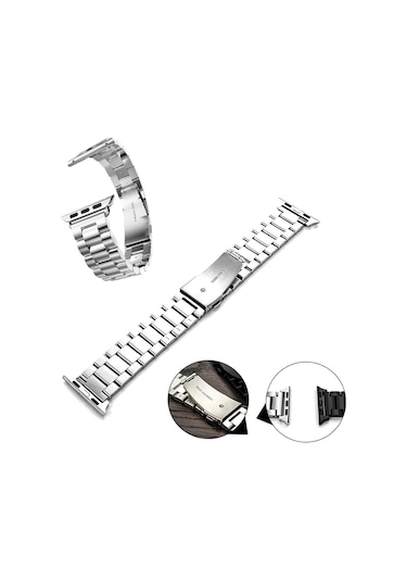 İosUyumlu 44-45-49 Mm Çelik Kordon