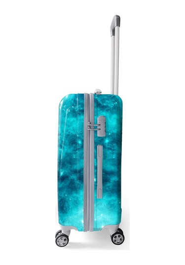 Coral High Renkli Desenli Pc Orta Boy Valiz 60cm 16832 Yeşil