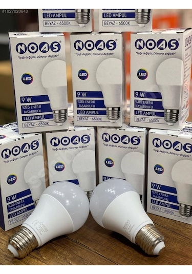 Noas Tasaruflu Led Ampul 9 W Beyaz Işık