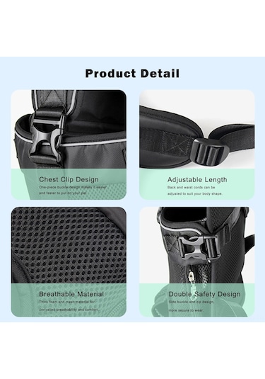 Jokmae Kamuflaj Desenli Köpek Çantası Siyah