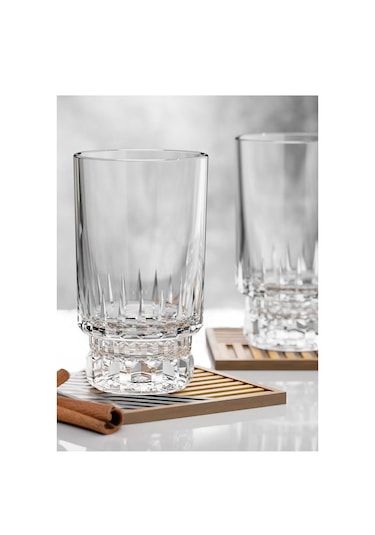 6 Lı Kristal Cam Kahve Yanı Su Bardağı Bardak Kupa 160ml